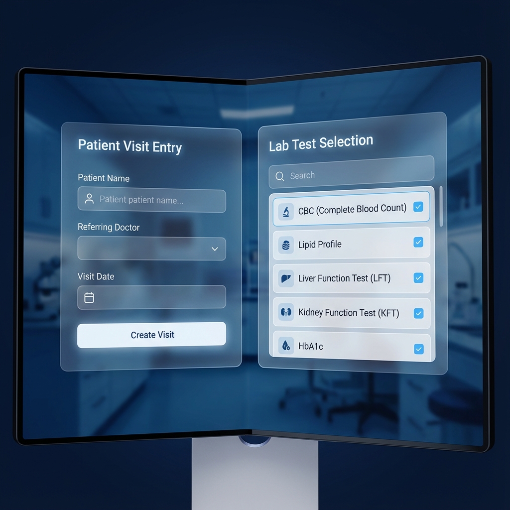 إدارة الزيارات والفحوصات